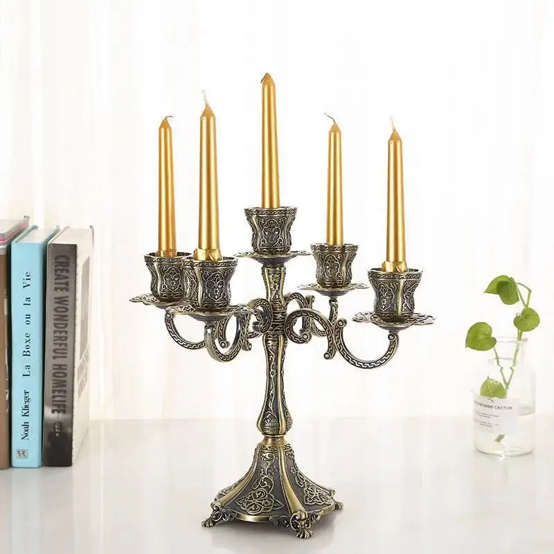 Európsky vzor Türkiye Päť hlavných sviečok Tri hlava Sviečka Sladka Candlestick Svadobná sviečka sviečky