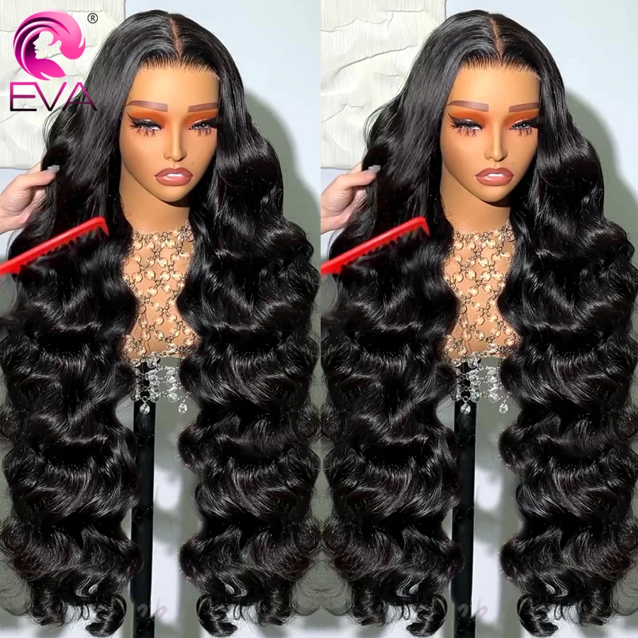 EVA 250 Hustota 13x6 HD čipka Full Frontal Wigs Body Wave Parochne Vlasy Roztavené všetky kože Brazílske HD uzavreté parochne pred vytrhnuté