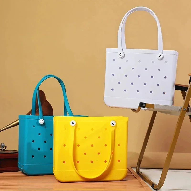 Eva Bogg Beach Bag Gumber Witerproof Travel Tote Bag pre ženy umývateľná taška na kabelku pre bazén na trhu so športovými plážami