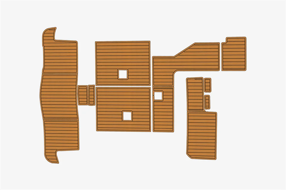 Eva Foam Fuax Teak Seadek Námorná podlaha pre roky 1999-2003 Maxum 3300 SCR kokpit pláva
