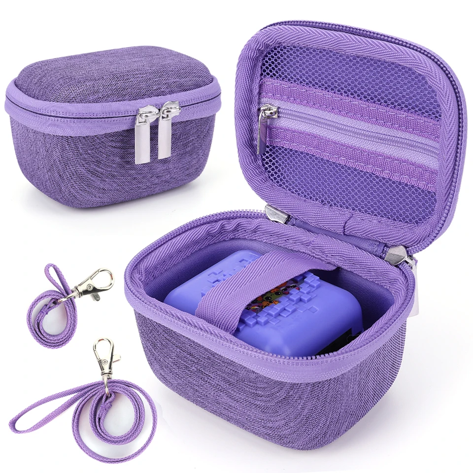 Eva Hard Carry Case Puzdro Anti-Scratch Ochranné puzdro s šnúrkou a ručným popruhom pre interaktívnu hračku Bitzee Interactive Toy Digital Pet