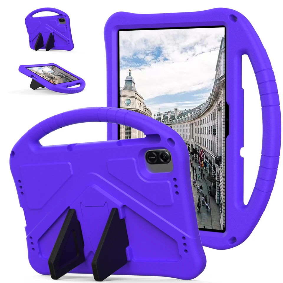 Eva Kids Funda Case pre Infinix XPAD 2024 11 palcový model X1101 Vstavaný kryt kickstandu s prenosným držiteľom ruky Shockproof Capa