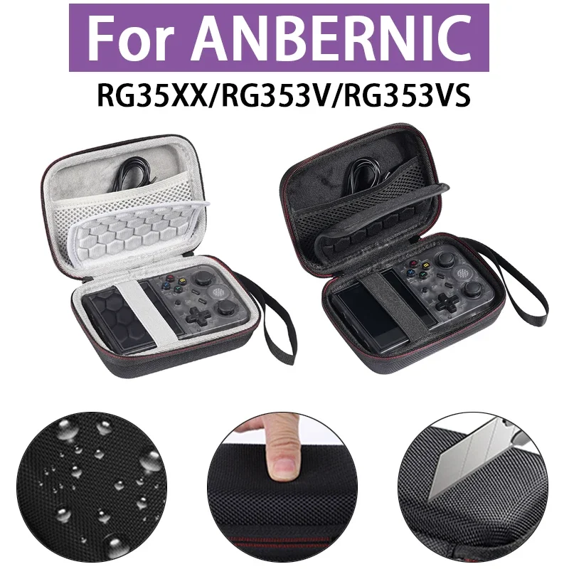 Eva prepravné puzdro pre anbernic RG35XX/RG353V/RG353VS/RG405V Console Accessories Accessories Shock -odolný prenosný úložný vrecko na tvrdú škrupinu