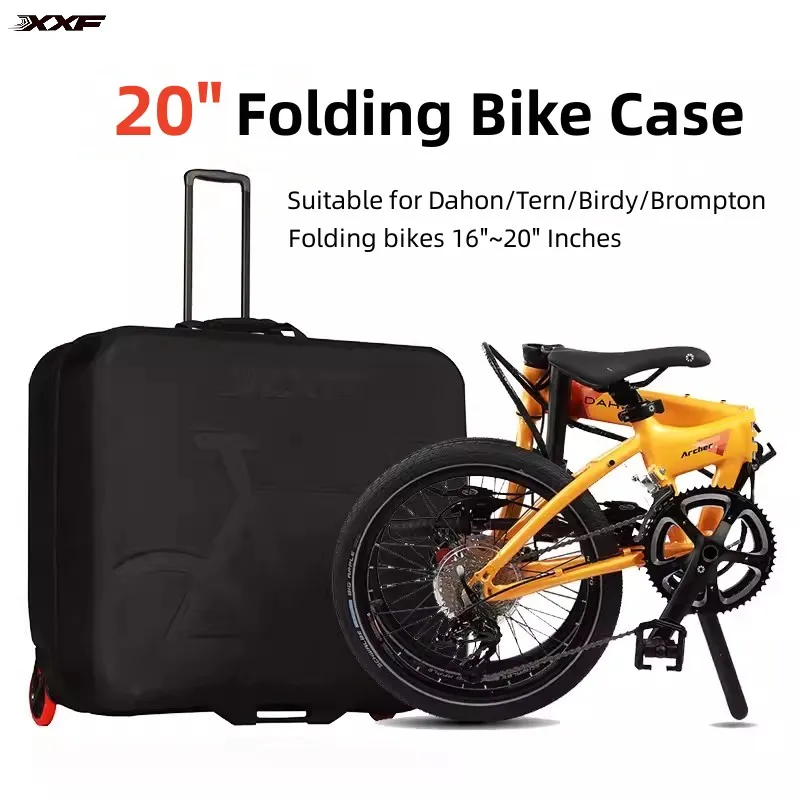Eva skladací bicykel Prenosný vreckový vrecko na zaťaženie pre Brompton Dahon Bike Tvrdo škrupina Air Transport Bike Rony Trip Kury