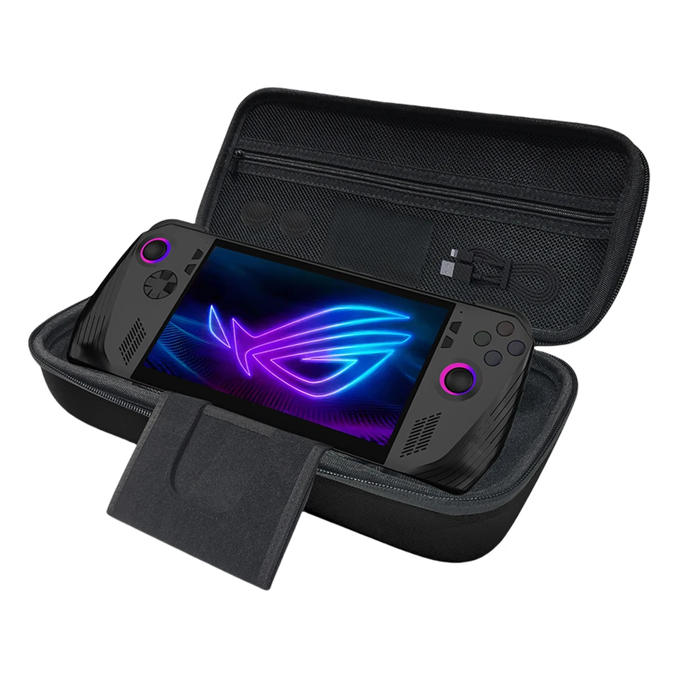 Eva Travel Protective Case Shock odolný v oblasti tvrdého plášťa s kabelkou na zips s vreckom pre hru Asus Rog Ally/Rog Ally X Game Console