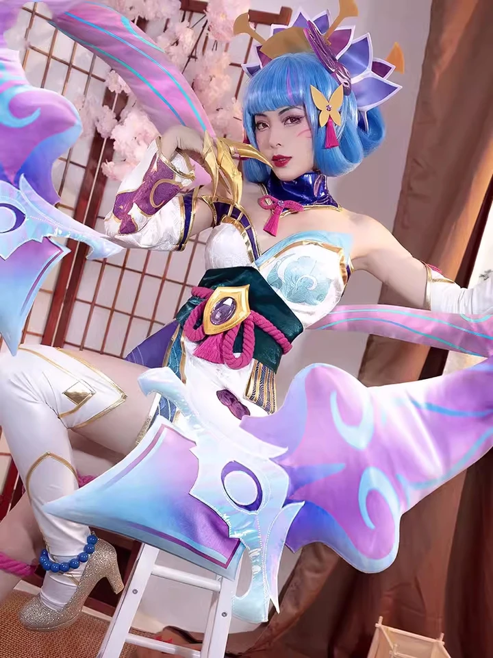 Evelynn Cosplay kostým Game lol agony's Eamrce Women Girl Sexy kimono šaty rola rola hre odev Carnival Party Suck Stock