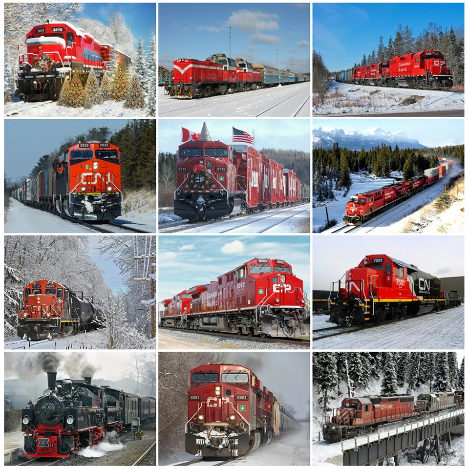 Evershine Diamond Painting Train korálky Vyšíva
