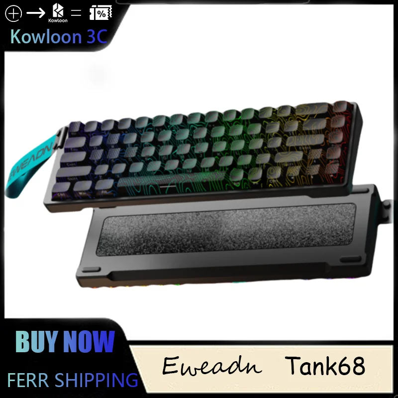 EWEADN TANK68 Magnetický spínač Mechanická klávesnica prispôsobiteľná hliník vážená 0 ​​mŕtvej zóny ultra nízka latencia hier eSports