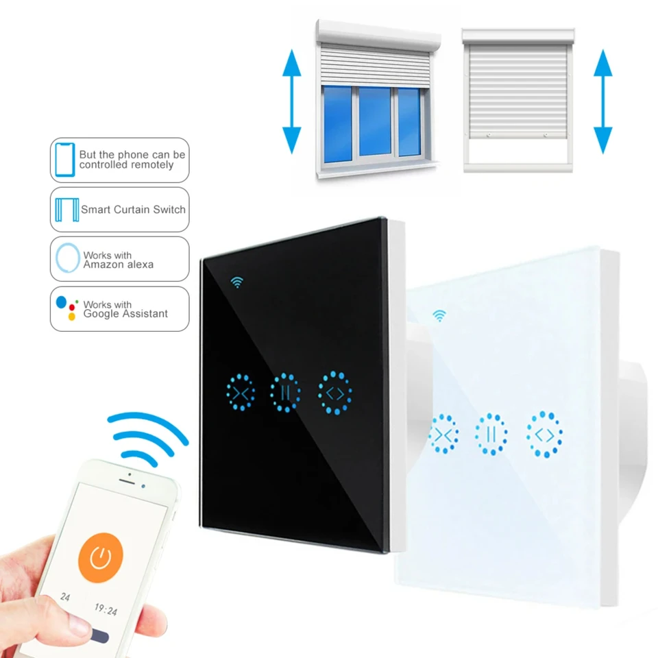 Ewelink Smart Life Wifi Curtain Slepý spínač valca Shutter Motor hlas