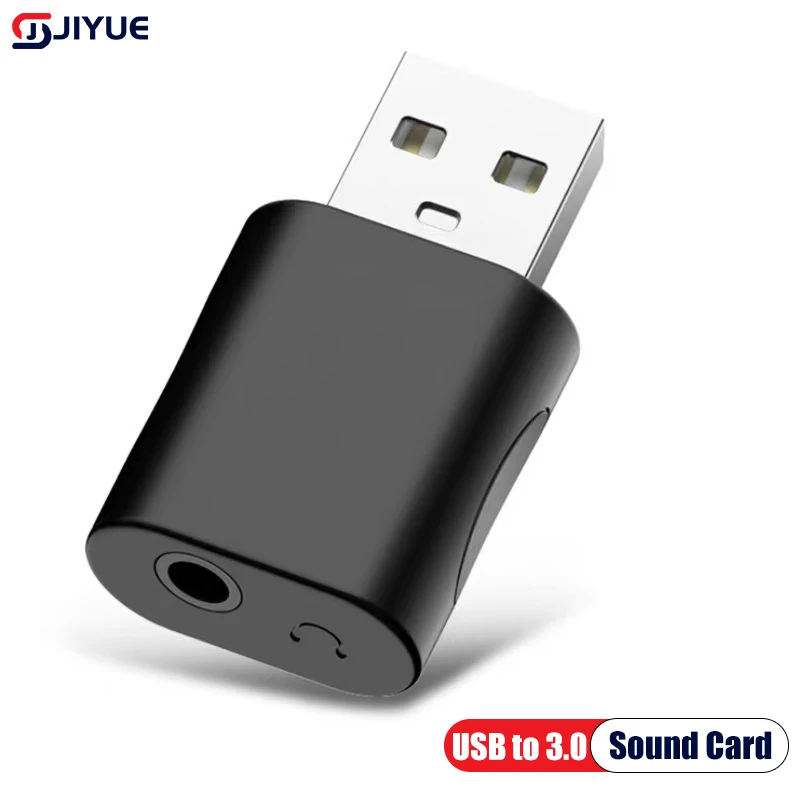 Externá USB zvuková karta USB až 3,5 mm adaptér zvukových slúchadiel