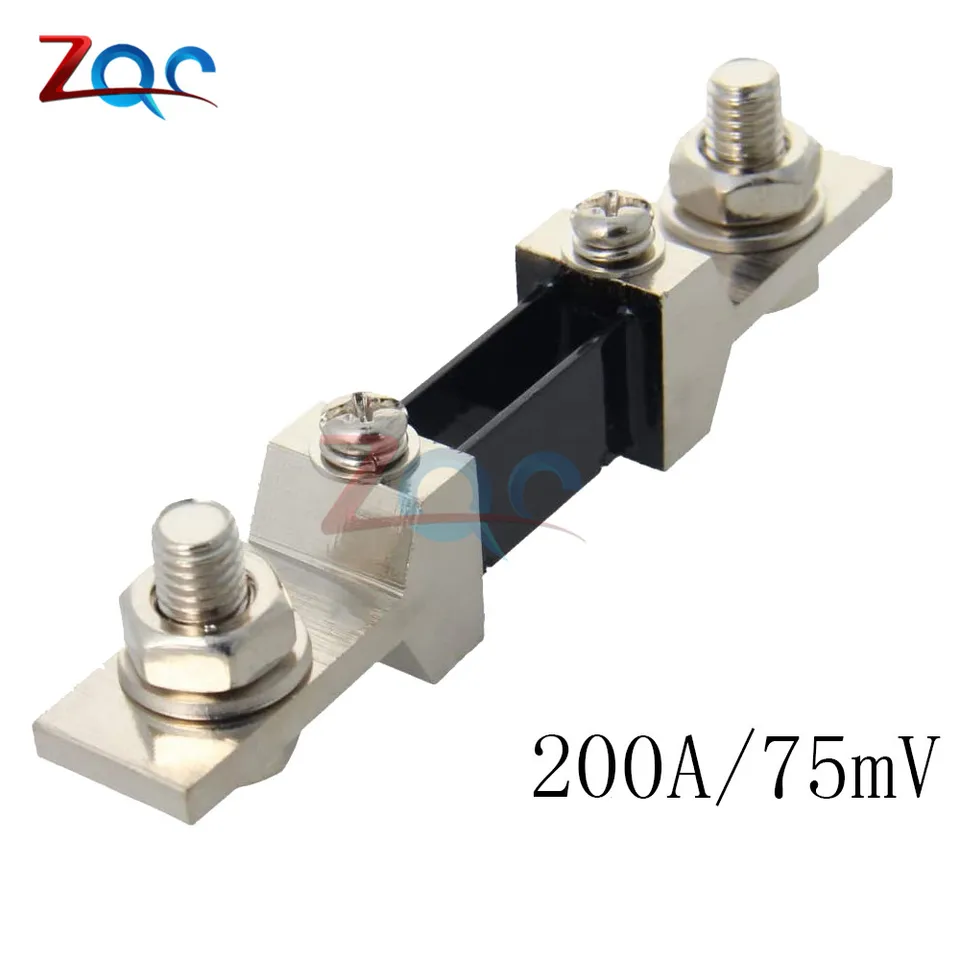 Externý skrat FL-2 200A 100A 50A 30A 20A 10A / 75MV Prúdový merací rezistor pre Ammeter Voltmeter Wattmeter Multi-Meter