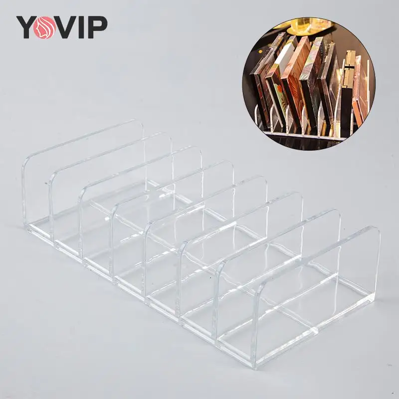 Eyeshadow Palette Display Tray 7 mriežky držiak zásuvky Kompaktný organizátor Storage Box Cosmetics Rack Makeup Tools Organizátor