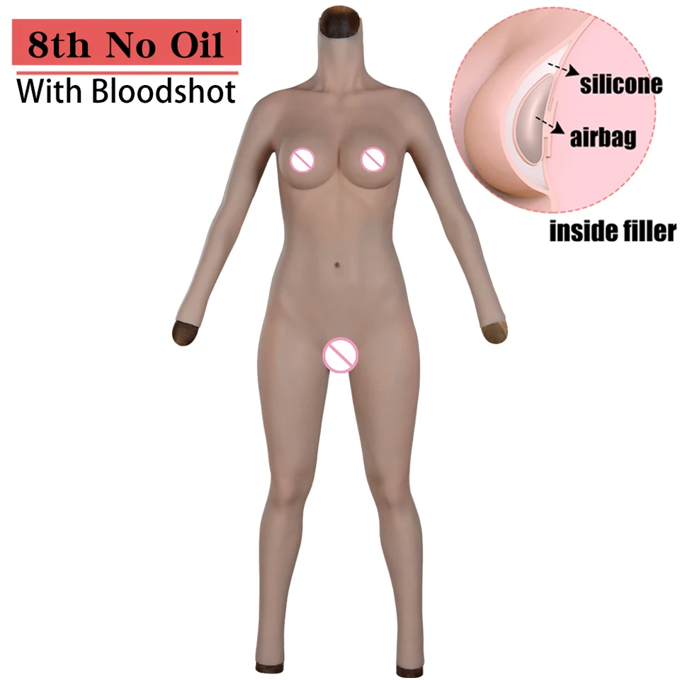 Eyung 9. cosplay Silikónový telesný kost Sissy Crossdressing BodySuit pre transgender silikónový oblek ženský crossdresserový bodysuits
