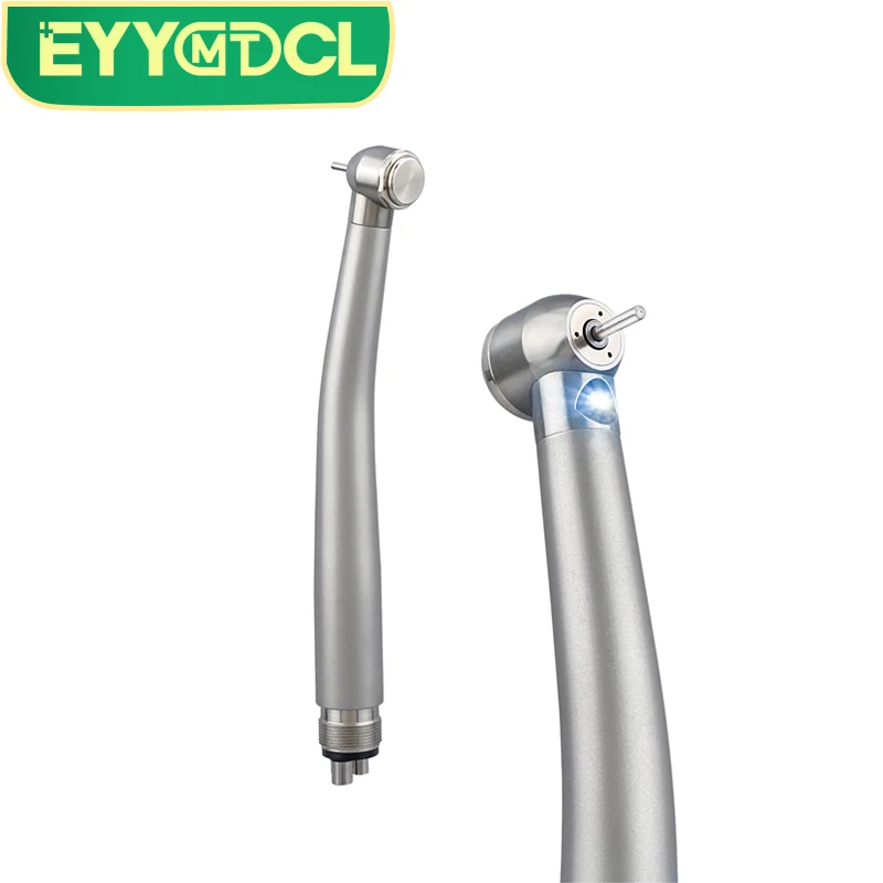 Eyy LED Dentálne násúvka vysokej rotácie keramické keramické ložiská E-generátor tlačidlo 2 otvor 4 otvor z nehrdzavejúcej ocele Vysokej rýchlosti LED diódy