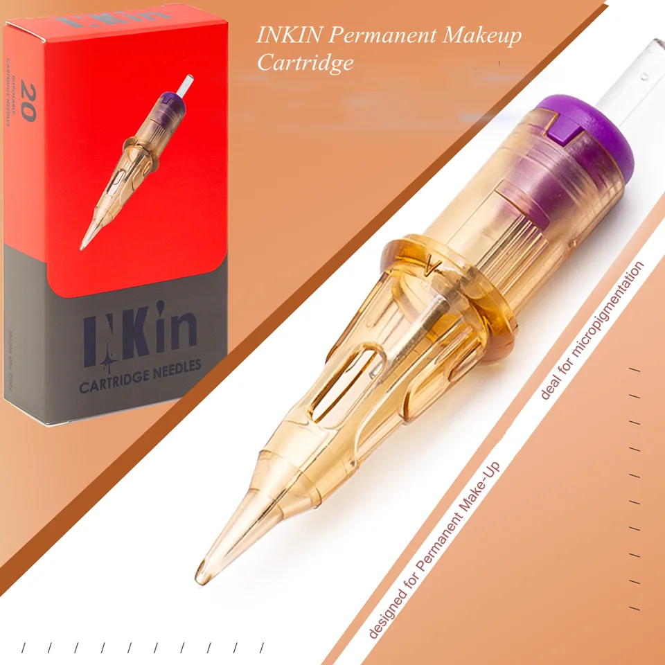 EZ Inkin PMU SMP CARtridge Tetovanie ihly 1RL Trvalé make -up ihly na obočie pery pery