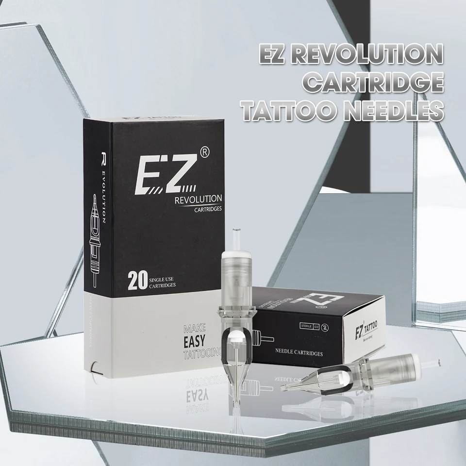 EZ Revolution Cartridge Tattoo ihly 0,30 mm 0,35 mm okrúhla vložka pre kazetu Tattoo Machine Pen Tattoo Dodávky 20 ks/šarže