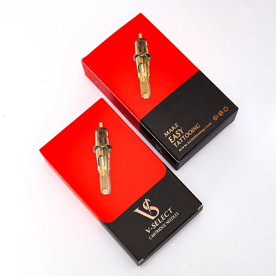 EZ V Vyberte tetovaciu ihlu kazety #10 (0,30 mm) zakrivené magnum (RM) Elastická membrána pre rotačný stroj pero 20 ks/box