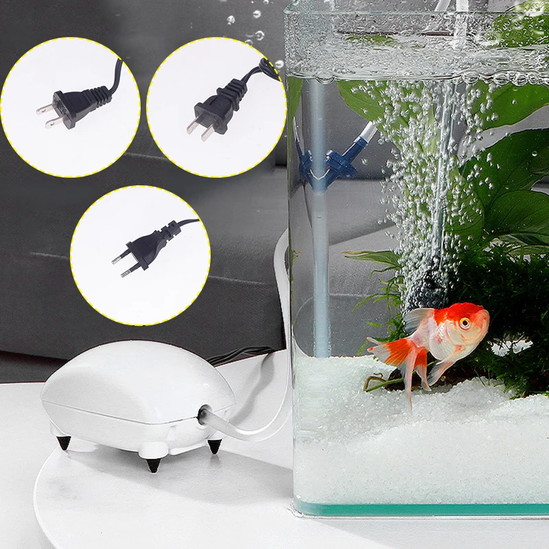 EÚ US Plug Ultra Tiché akváriové vzduchové čerpadlo Fish nádrž na zvyšovanie kyslíkového čerpadla s nízkym hlukom akvárium kompresorové vodné príslušenstvo