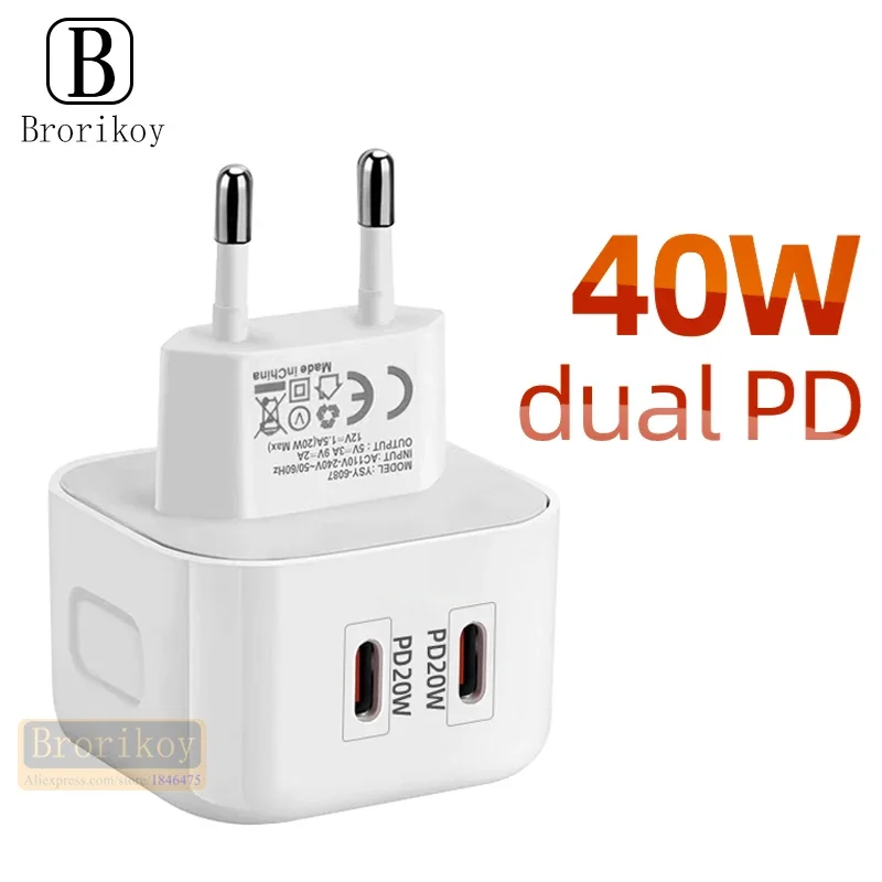 EÚ US UK Plug 20W Rýchle nabíjanie mobilného nabíjačky rýchly nabíjanie QC 3.0 s nabíjačkou USB nabíjačkou pre iPhone 12 Samsung