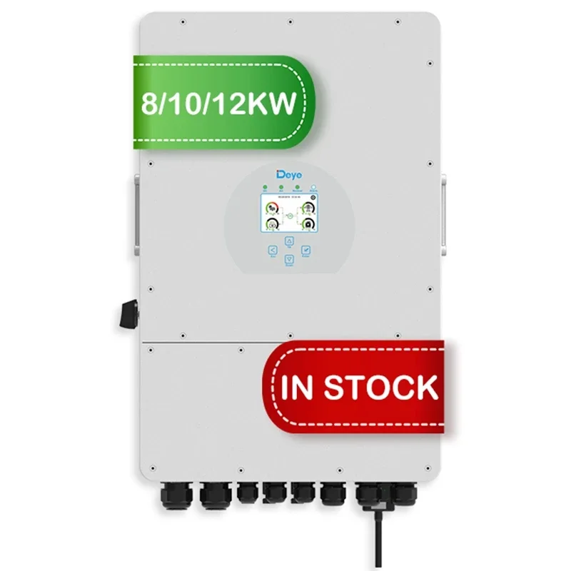 EÚ Warehouse Deye Solar Inverter Hybrid 12KW 3 Fáza 10KW 8kW Sun-12k-SG04LP3-EU Deye 12KW Hybridný slnečný invertor