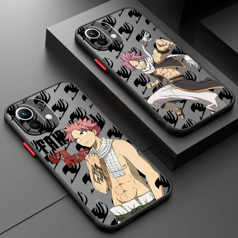 F-fairy t-tail n-natsu d-d-d-d-d-d-d-d-d-d-d-d-d-dragneel mrazené priesvitné pre xiaomi mi 13 12 12t 11t 11i 10t 10t 10 9t pro lite ultra 5g matný