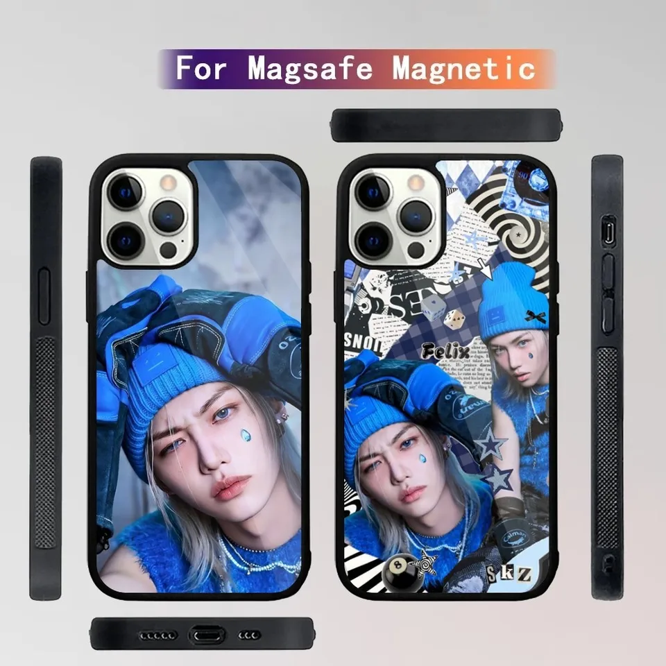 F-Felix Lee SKZ telefónny puzdro pre iPhone 16,15,14,13,12,11, Plus, Pro, Max Mini Magsafe Magnetic Wireless nabíjanie