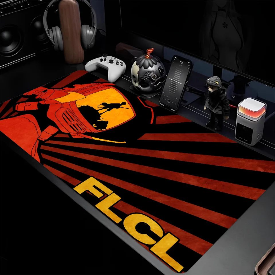 F-FLCL Anime MousePad Veľká klávesnica stola Mat Gaming Mouse Pad Lockedge nekĺzavá rohož