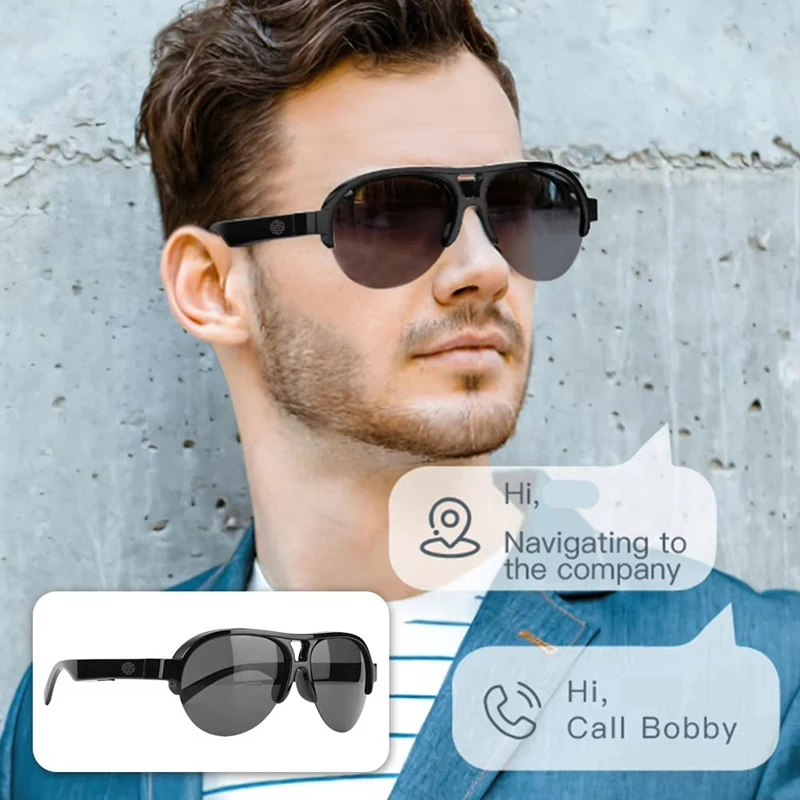F08 inteligentná hudba bezdrôtové slnečné okuliare slúchadlá sú módne okuliare a náhlavné súpravy Bluetooth