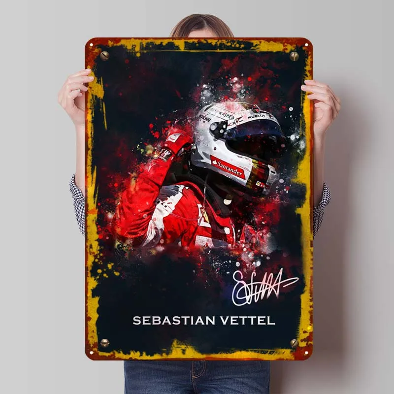 F1 Lando Tinplate Sign Sports Plagát Domov interiér dekorácia obývacia izba Vlastné kovové značky pre nástenné umenie dekorácia nový dekor