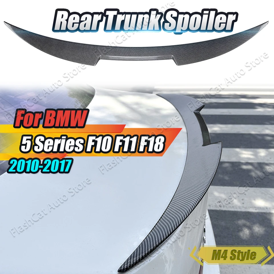 F10 Car Auta Zadný kufr Spoiler M4 M4 Strešné krídlo Gloss Black Trim pre BMW 5 Series F18 M5 520I 525I 528I 530I 535I 2010-2017