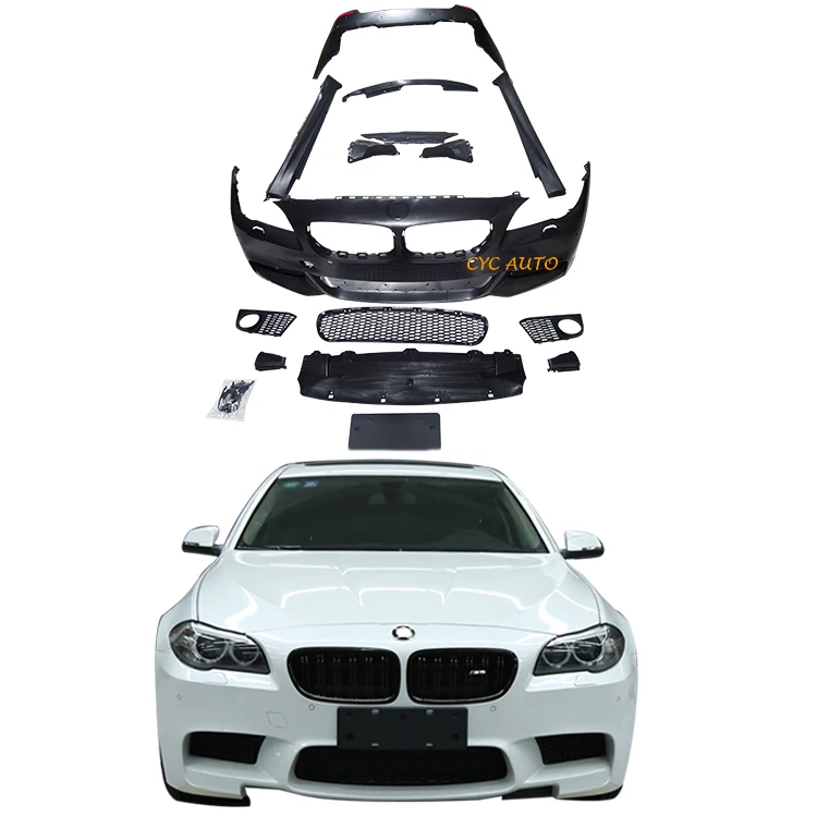 F10 M5 BODKIT GRILLE STRANA PRE 5 Series Bumper Look 520I 523I 535I 530I 2010 2011