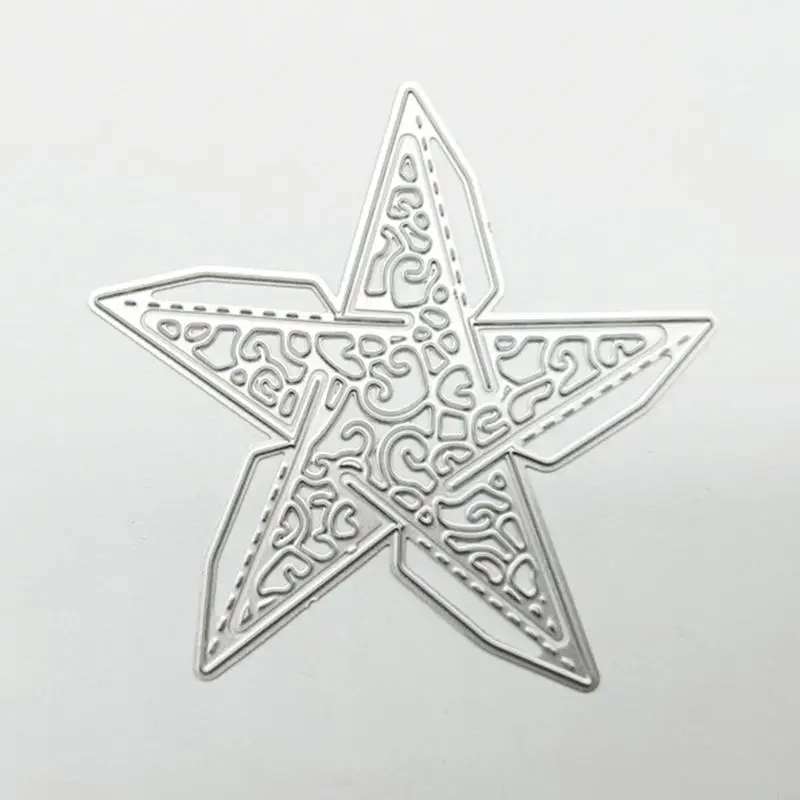 F1CC Metal 3D Star Die-Cut DIY Embosing Script Scripting Dies for Arts Scrapbook Decor