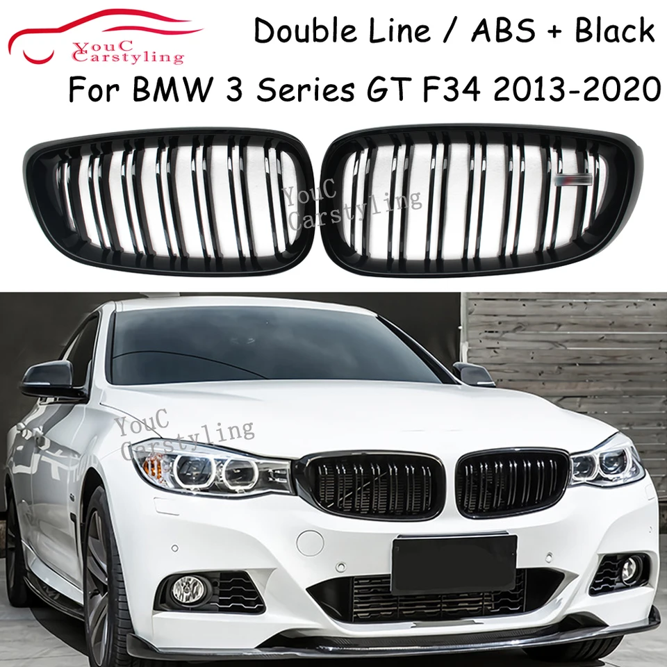 F34 ABS Material Gloss Black Front Grille pre BMW 3-série GT F34 2013-2020 320I 328i 335i XDrive Racing Grill
