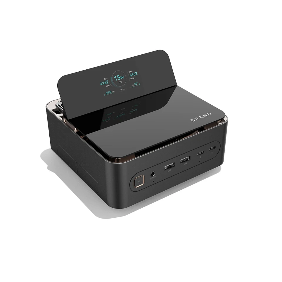 F5M Intel 14th Gen Ultra5 125H Ultra7 155H Mini Desktop Computer 3*Typ-C 2*DDR5 4*USB Prenosný NUC Mini PC pre aplikáciu AI AI
