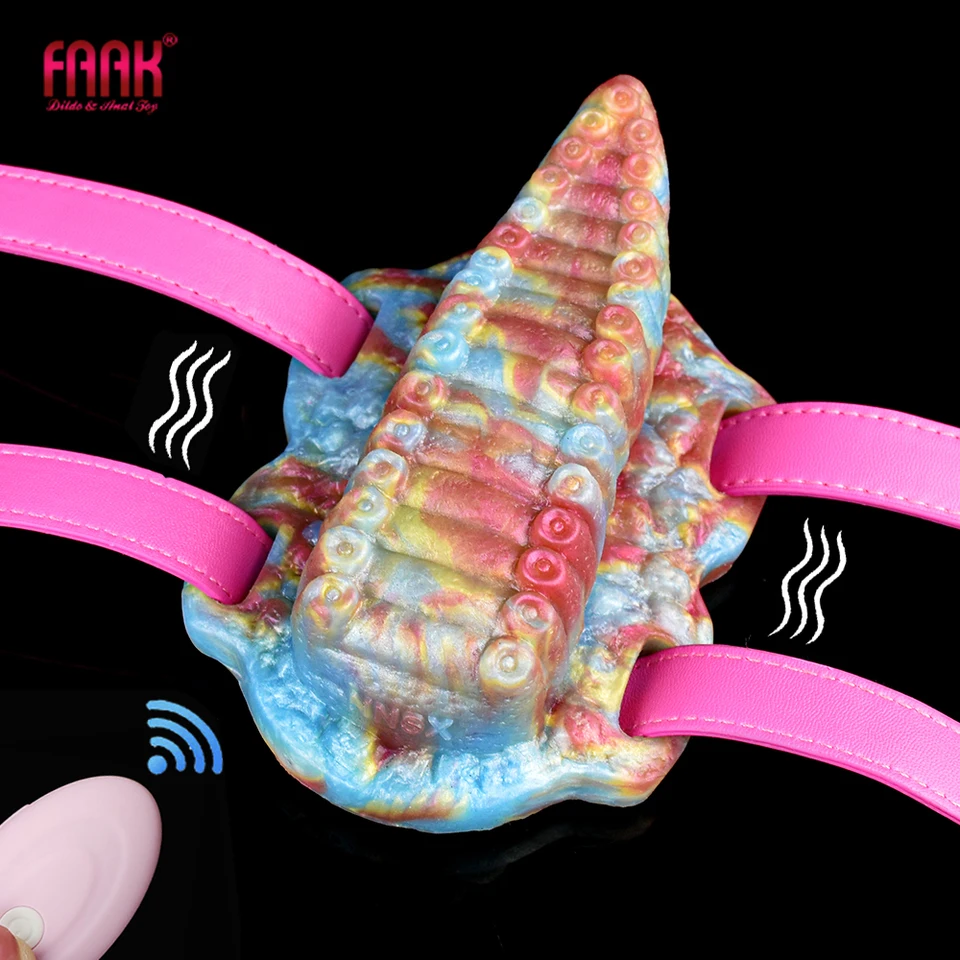 FAAK FANTASY GRINDERS Sexuálne hračky pre mužov Ženy Masturbujú silikónové remienky Vibrator Wireless Control Flirting Flutplay Products