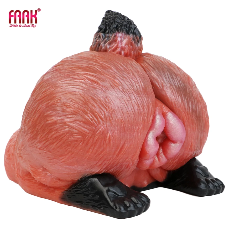 FAAK Silikón Muž Masturbator Big Ass Fantasy Fox Pocket Pussy stroker 3D pleseň mäkká intímne zadky análne sexuálne hračky pre mužov