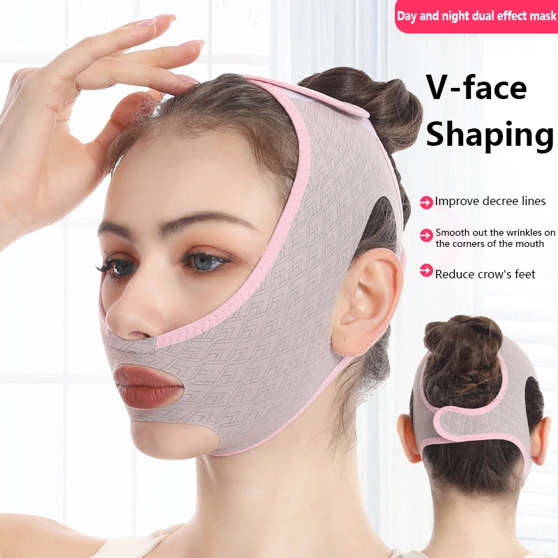 Face Lift V Shaper Mask tváre chudnutie obväz brada Cheek Lift Up Belt Anti Wrinkle Strap Beauty Keaty Keys tenký výťah na tvár Nástroje na tvár