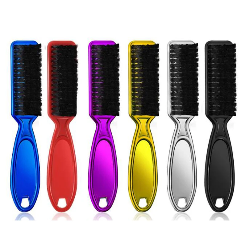 Fade Brush Hair Comp Scissors Cleaning Brush Halber Obchod Plast Plastická rukoväť kaderníctvo mäkké čistiace kefy Nástroje na styling vlasov