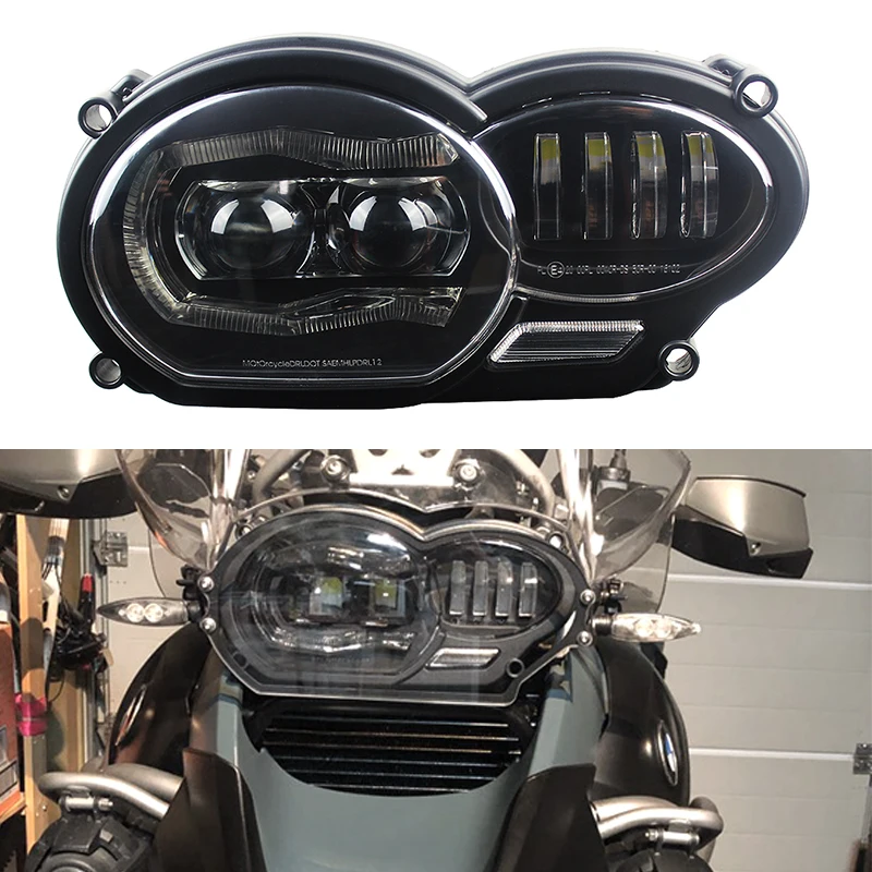 Faduies Motocykel LED svetlomet pre BMW -Motorcycle 2005 -2012 R1200GS / 2006 -2013 R1200GS ADV SLEDNOTION