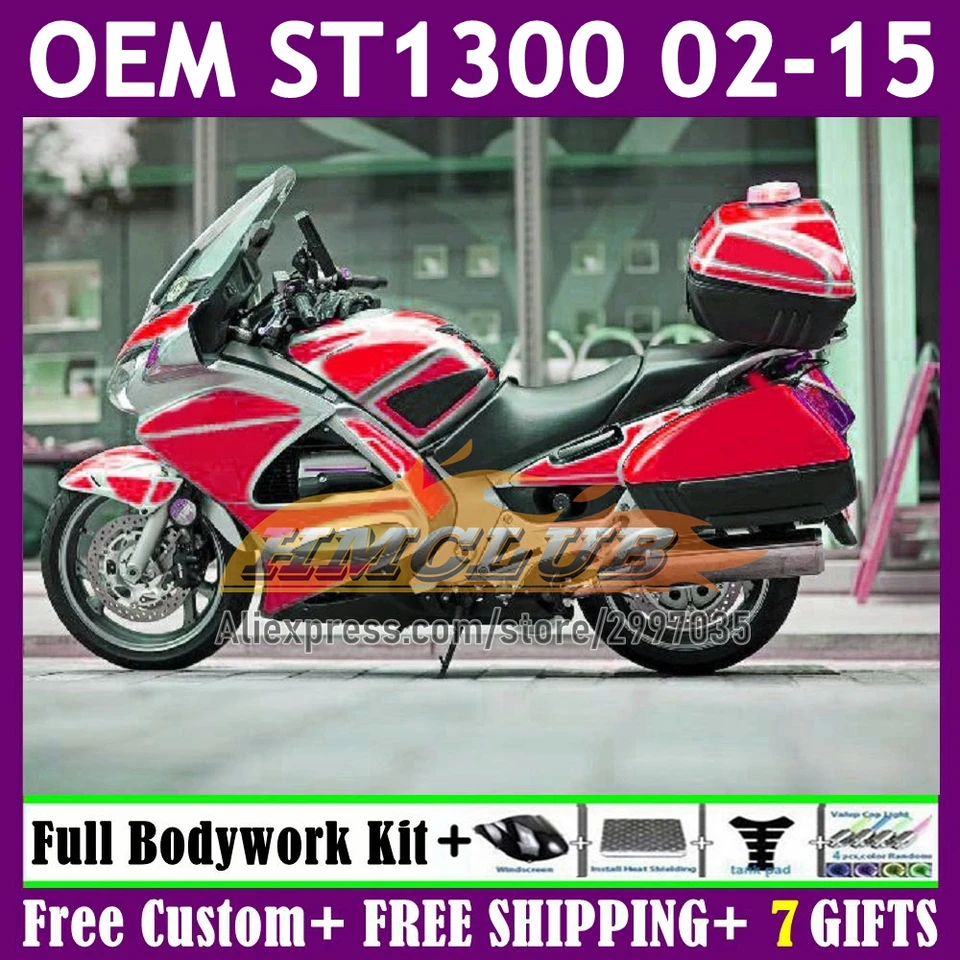 Fairing for Honda Pan European STX1300 ST1300 ST-1300 CC 30NO.112 ST 1300 02 03 04 05 06 07 08 09 10 11 12 13 14 15 Červené svetlo