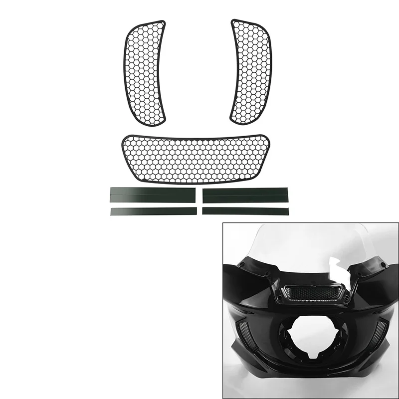 Fairing Mesh Vent Screen Batwing Accent Grill Fit Fit for Harley Low Rider St Fxlrst 2022-2024