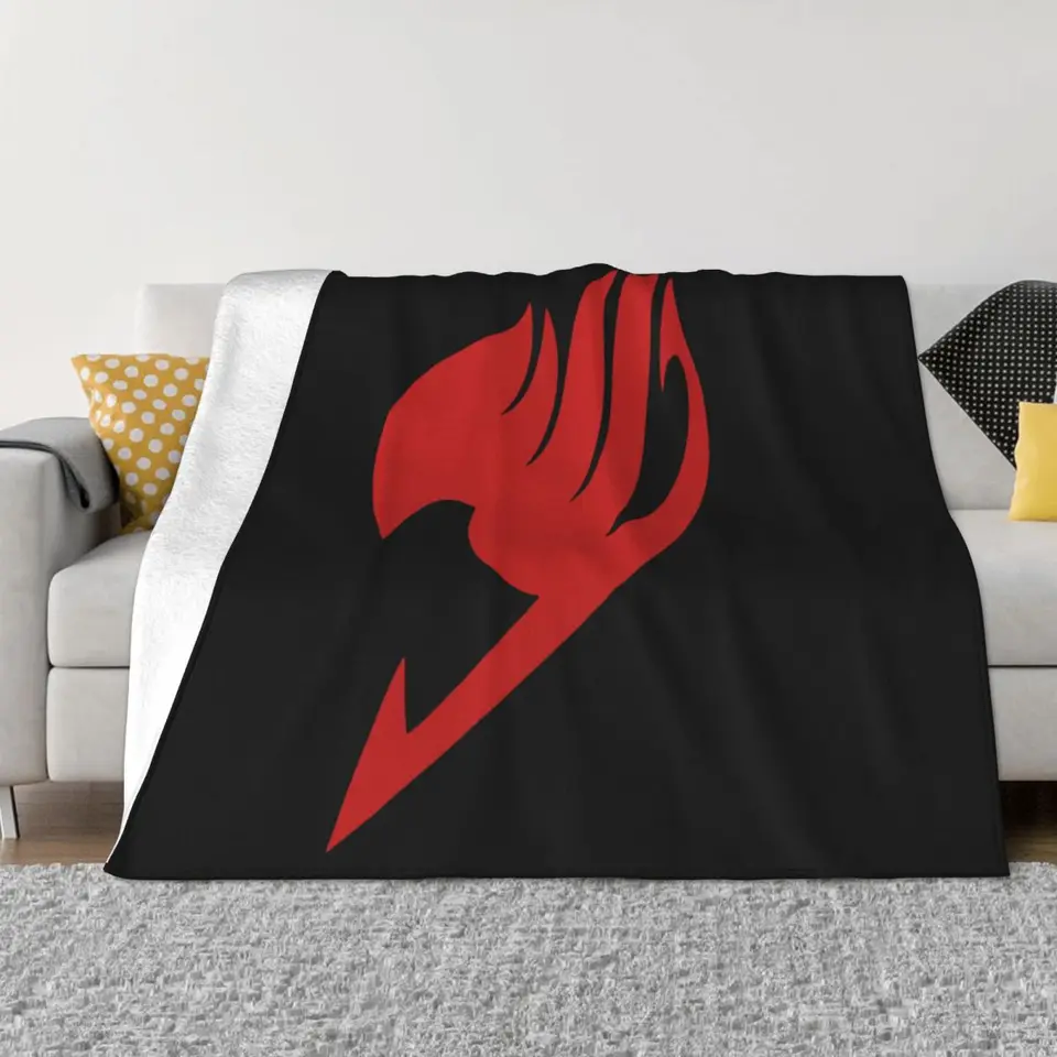 Fairy Men Logo TAS TS Natsu Erza Lucy Anime Manga Cosplay pre dospelé deti Top hádzanie prikrývky