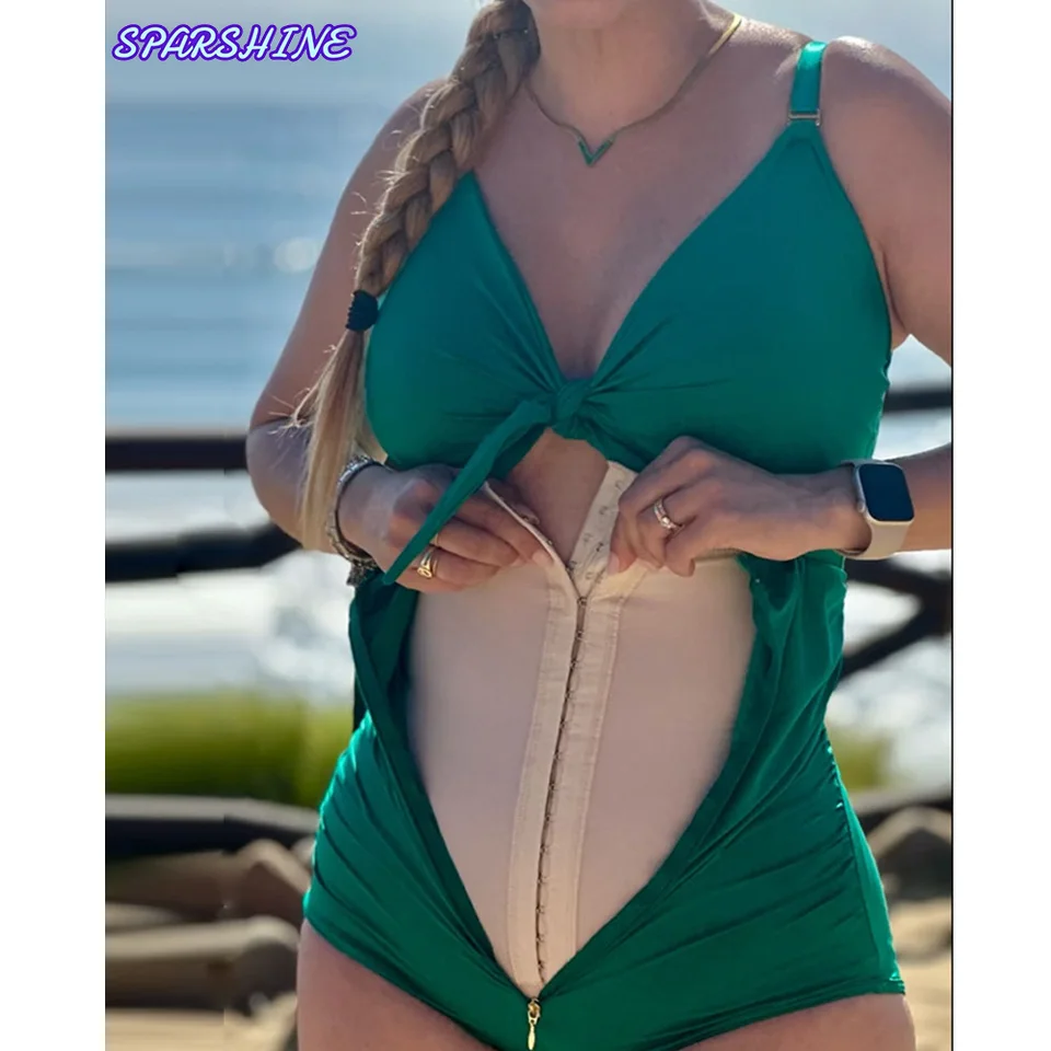 Fajas Dámsky trojuholník kombinézy Brutka Ovládanie jednodielnych bodyzuits chudnutie brucha kompresia Shapewear plavky štýl