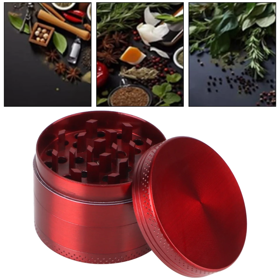 Fajčenie Herb Cutter Prenosná najnovšia najnovšia blesk v tvare 40 mm 50 mm 4-vrstvové ručné náradie TABACKO BRRINÍKA HLASICKÉHO ZLATNOSTI SPICE CUPTER