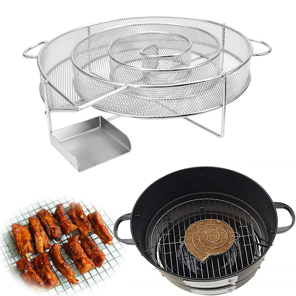 Fajčiar drevené prach Horúca studená dym Generátor oceľový gril grilový hipp fajčiarsky box fajčiar losos slanina slanina rybia Mini jablko drevo nové