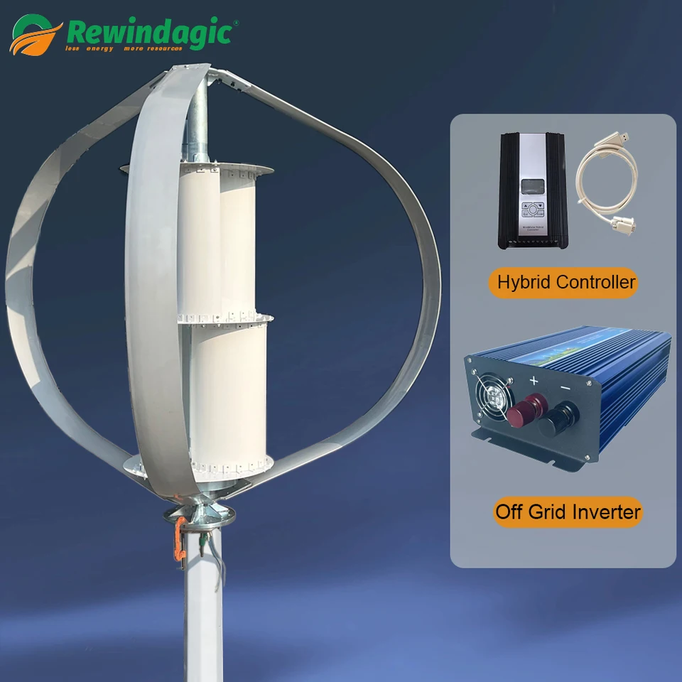 Faktor30000W 120V 220V Generátor veterných turbíny 3 Blades Alternátor Trojfázový vertikálny veterný mlyn s MPPT regulátorom 30 kW