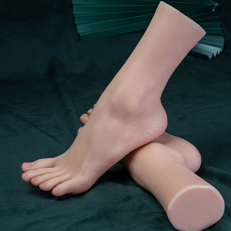 Falošná simulácia silikónová noha model na nechty Cvičenie Foot Fow MandrEquin Feet Fetiš topánky šperky Displej Displej s celoživotným TG3725