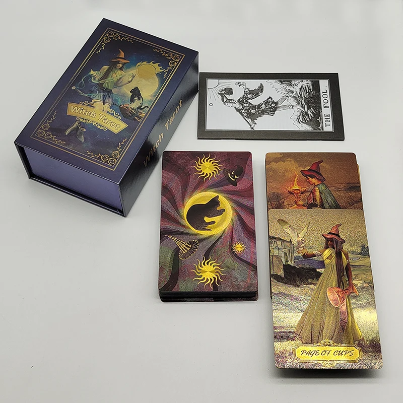 Fancy Design Gold Foil Tarot Cards