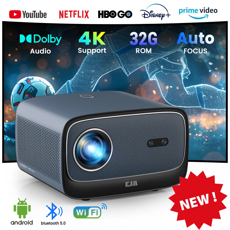 Fangor 3000ansi 4K projektory Android 2+32G WiFi projektor zadarmo Netflix HDR VIDEO HOMERNÉHO DOBRÉHO ZAMESTNENIA OUTDOOR SMART TV s MEMC