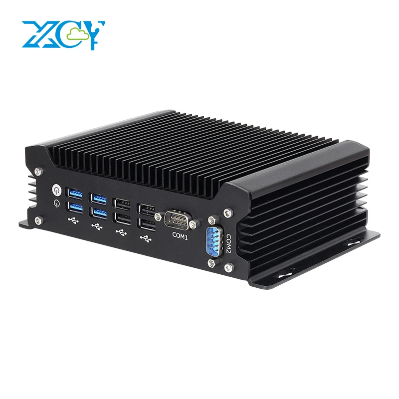 Fanless Mini PC Intel Core i7-10610U I3-10110U 2X RS232 2X GBE LAN 8X USB HDMI VGA Support WiFi 4G LTE Windows 10 Linux